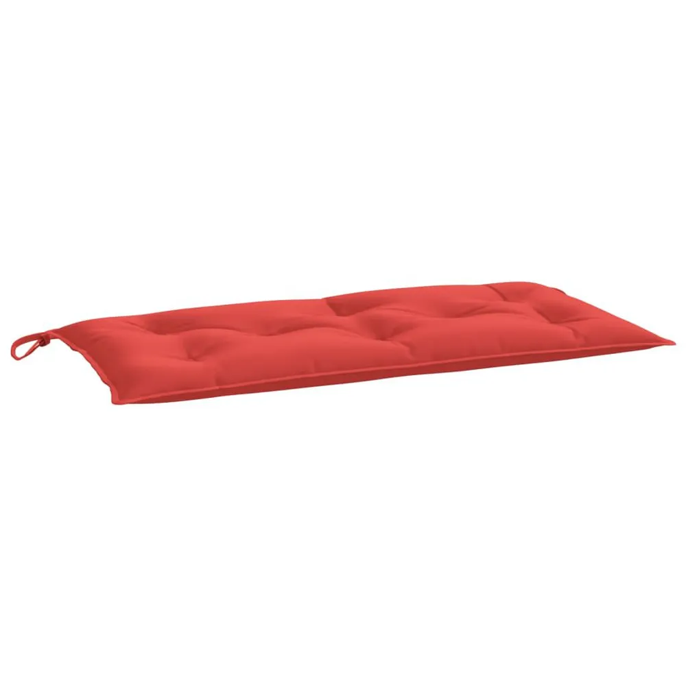 Almofadões banco jardim 2 pcs 100x50x7cm tecido oxford vermelho vidaXL