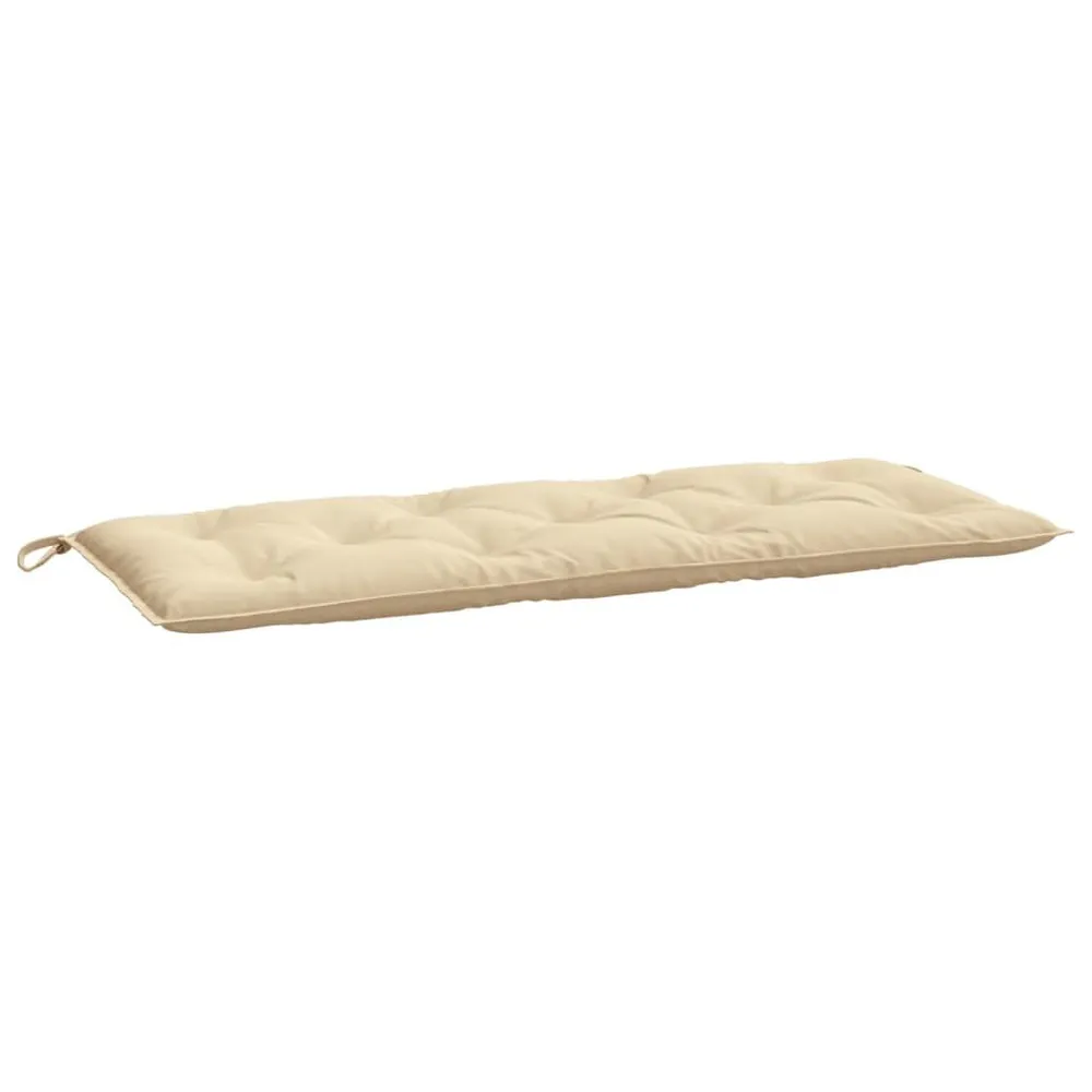 Almofadões banco jardim 2 pcs 120x50x7cm tecido oxford bege vidaXL
