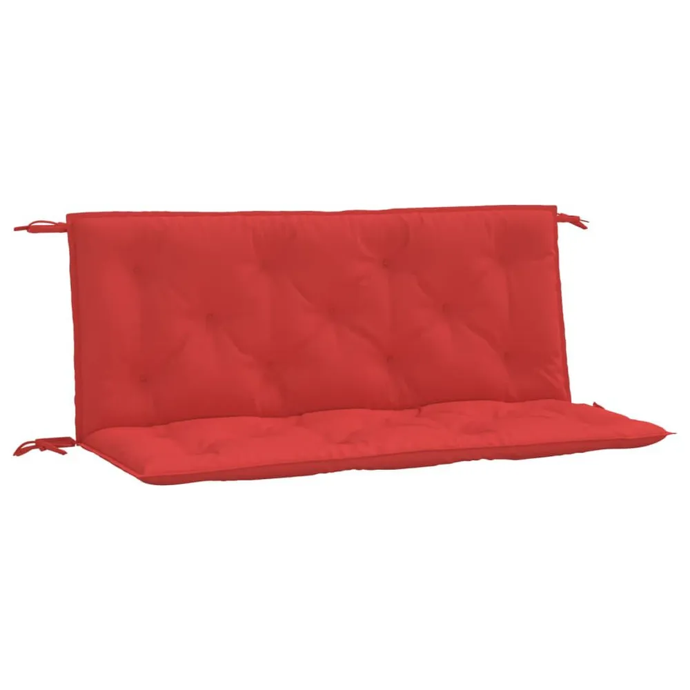 Almofadões banco jardim 2 pcs 120x50x7cm tecido oxford vermelho vidaXL
