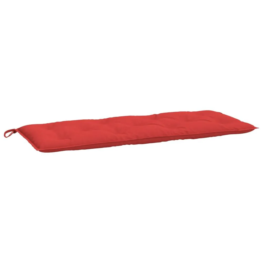 Almofadões banco jardim 2 pcs 120x50x7cm tecido oxford vermelho vidaXL