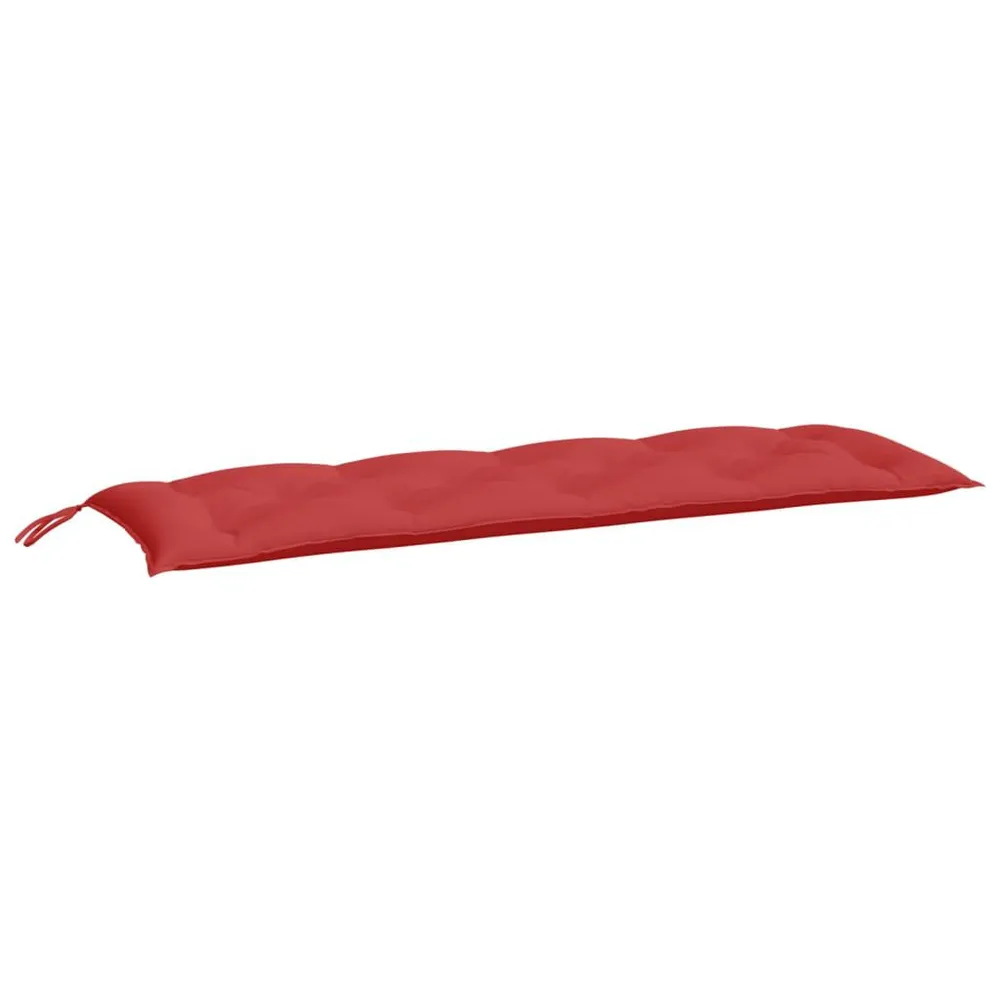 Almofadões banco jardim 2 pcs 150x50x7cm tecido oxford vermelho vidaXL
