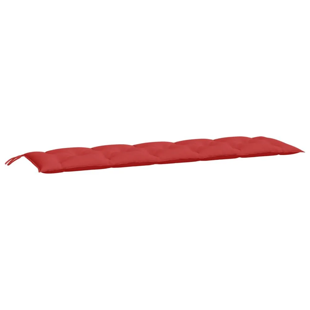 Almofadões banco jardim 2 pcs 180x50x7cm tecido oxford vermelho vidaXL