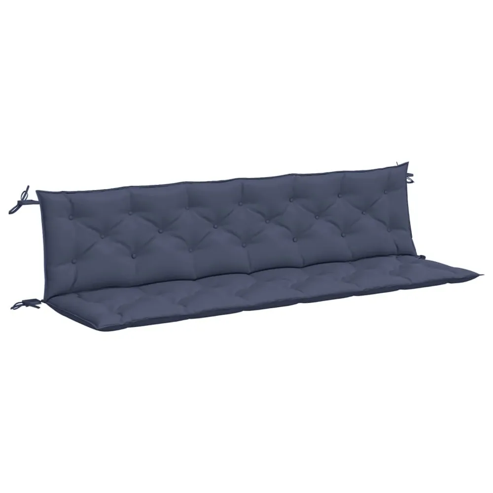 Almofadões banco jardim 2 pcs 200x50x7cm oxford azul-marinho vidaXL