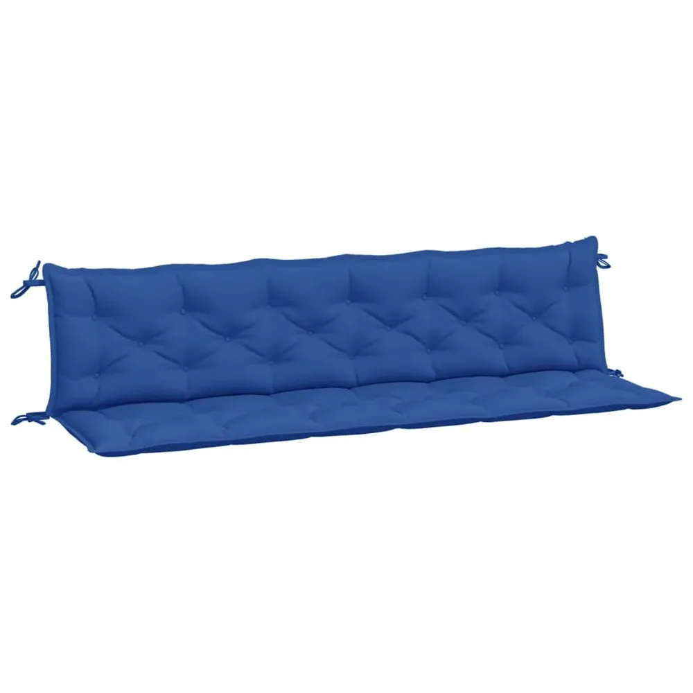 Almofadões banco jardim 2 pcs 200x50x7cm tecido oxford azul vidaXL