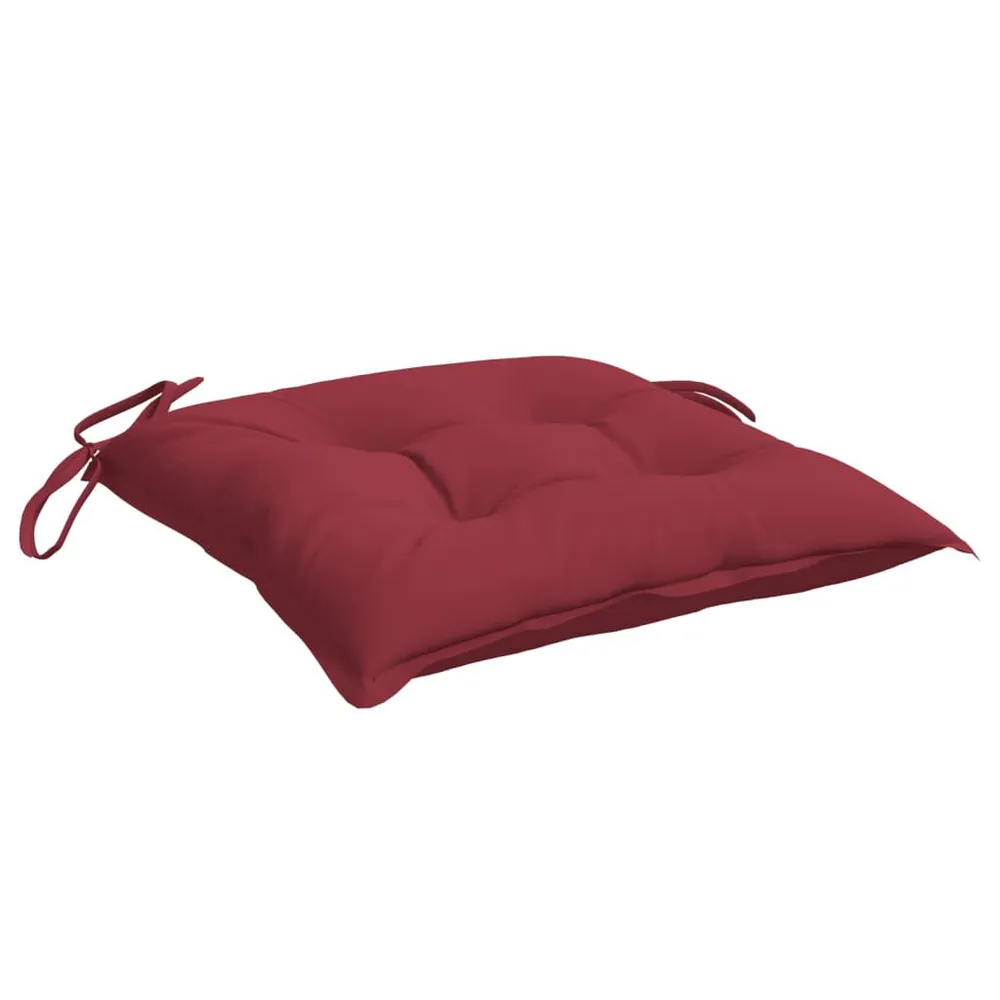Almofadões de cadeira 2 pcs tecido oxford vermelho tinto vidaXL
