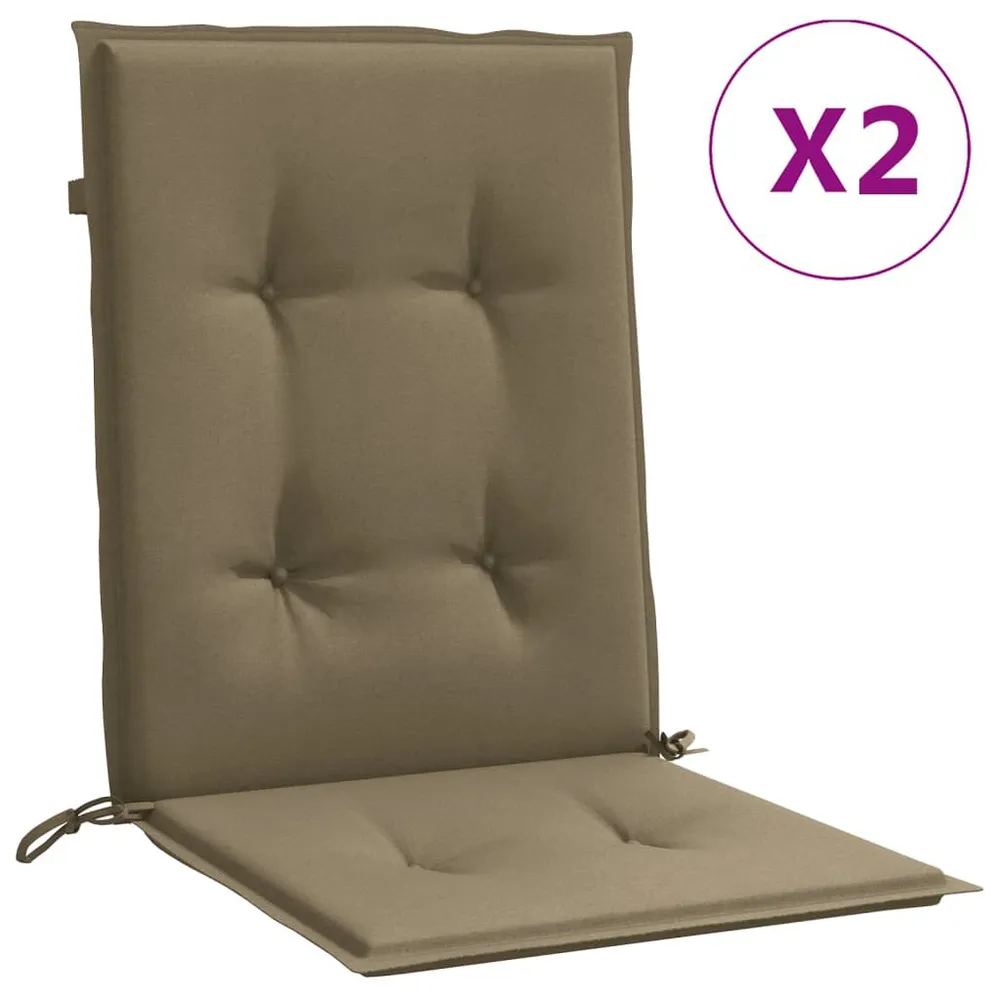 Almofadões lombares paracadeiras 2pcs 100x50x4 cm mesclado tecido vidaXL