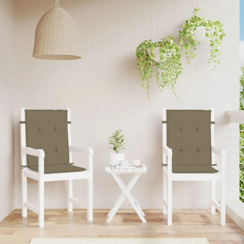 Almofadões lombares paracadeiras 2pcs 100x50x4 cm mesclado tecido vidaXL
