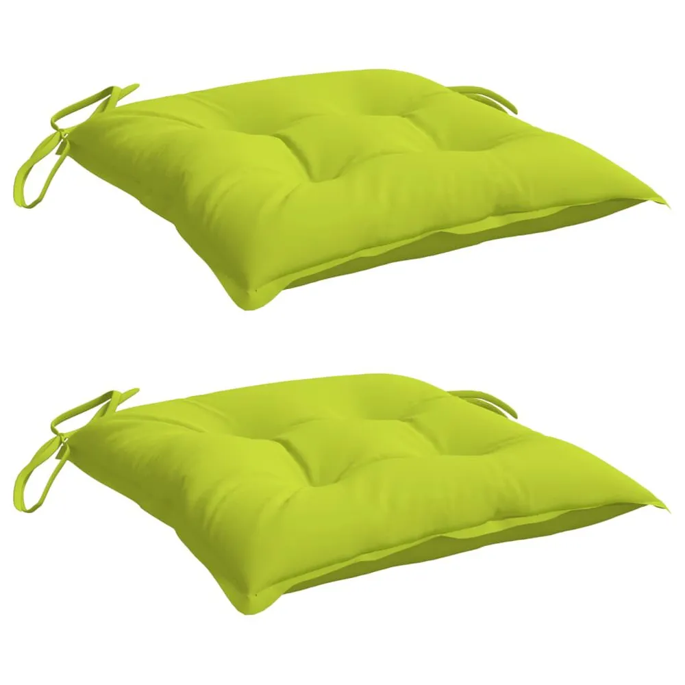 Almofadões móveis de paletes 2pcs tecido oxford verde brilhante vidaXL