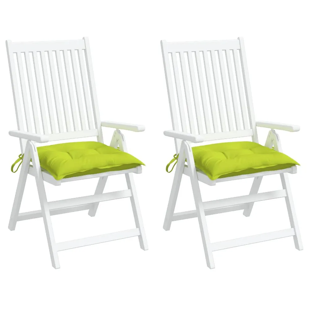 Almofadões móveis de paletes 2pcs tecido oxford verde brilhante vidaXL