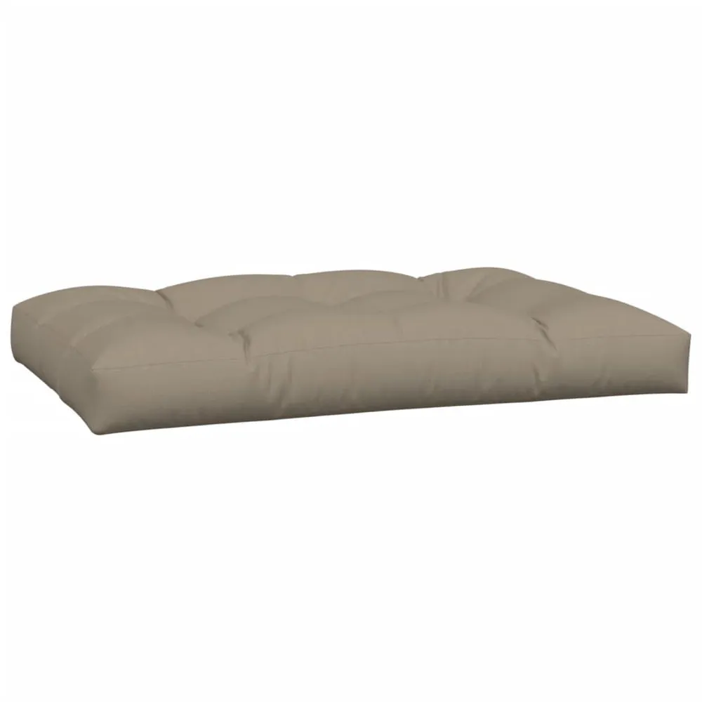 Almofadões de paletes 2 pcs tecido cinza-acastanhado vidaXL