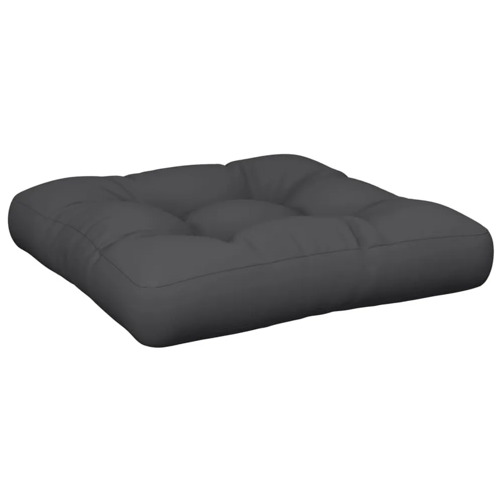 Almofadões de paletes 2 pcs tecido preto vidaXL