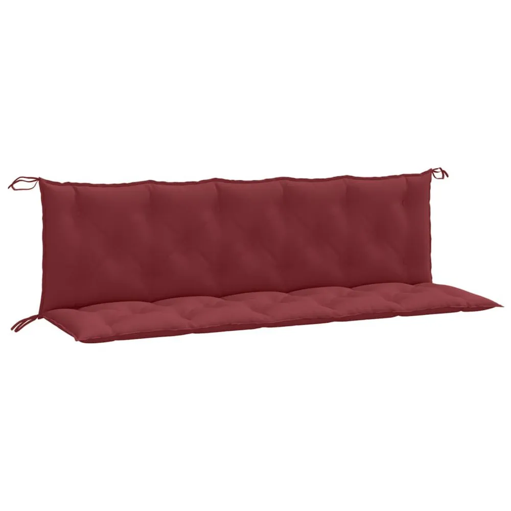 Almofadões para banco de jardim 2pcs 180x50x7 cm mesclado tecido vidaXL
