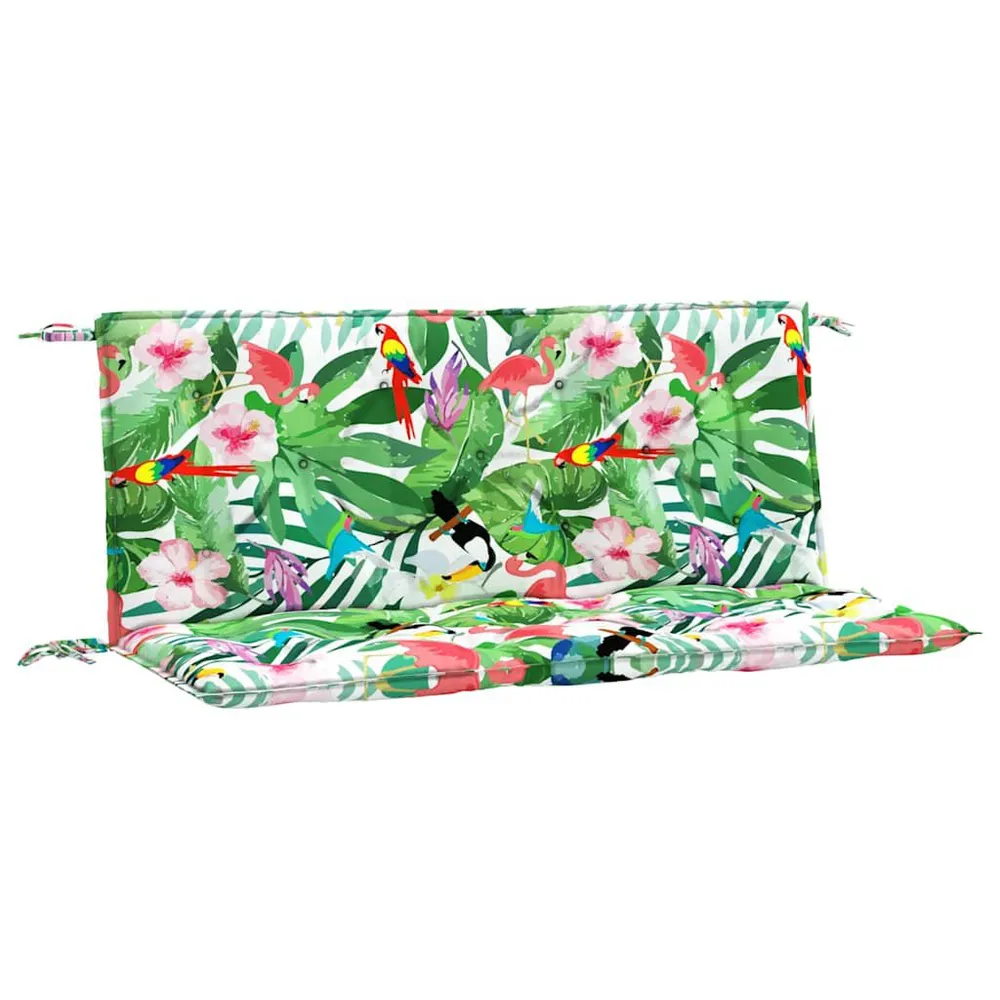 Almofadões para banco de jardim 2 pcs 120x50x7 cm tecido multicor vidaXL