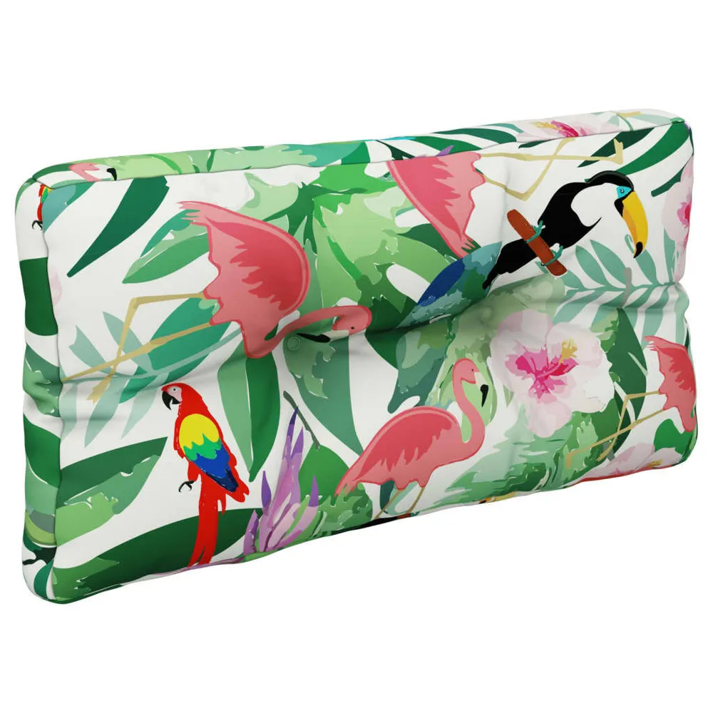 Almofadões para móveis de paletes 2 pcs tecido multicolor vidaXL