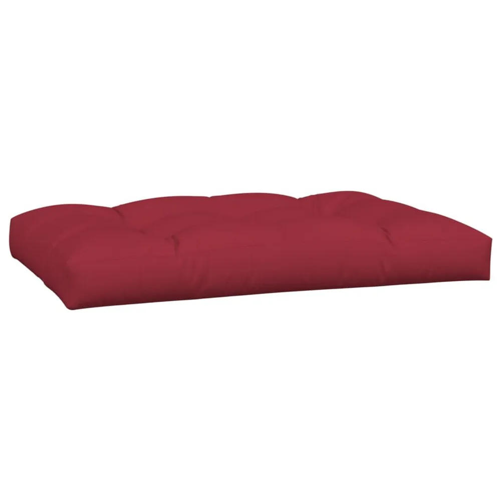 Almofadões para móveis de paletes 2 pcs tecido vermelho tinto vidaXL