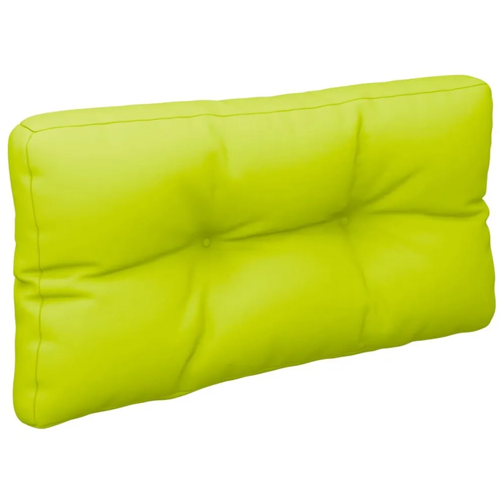 Almofadões para móveis de paletes 2 pcs tecido verde brilhante vidaXL