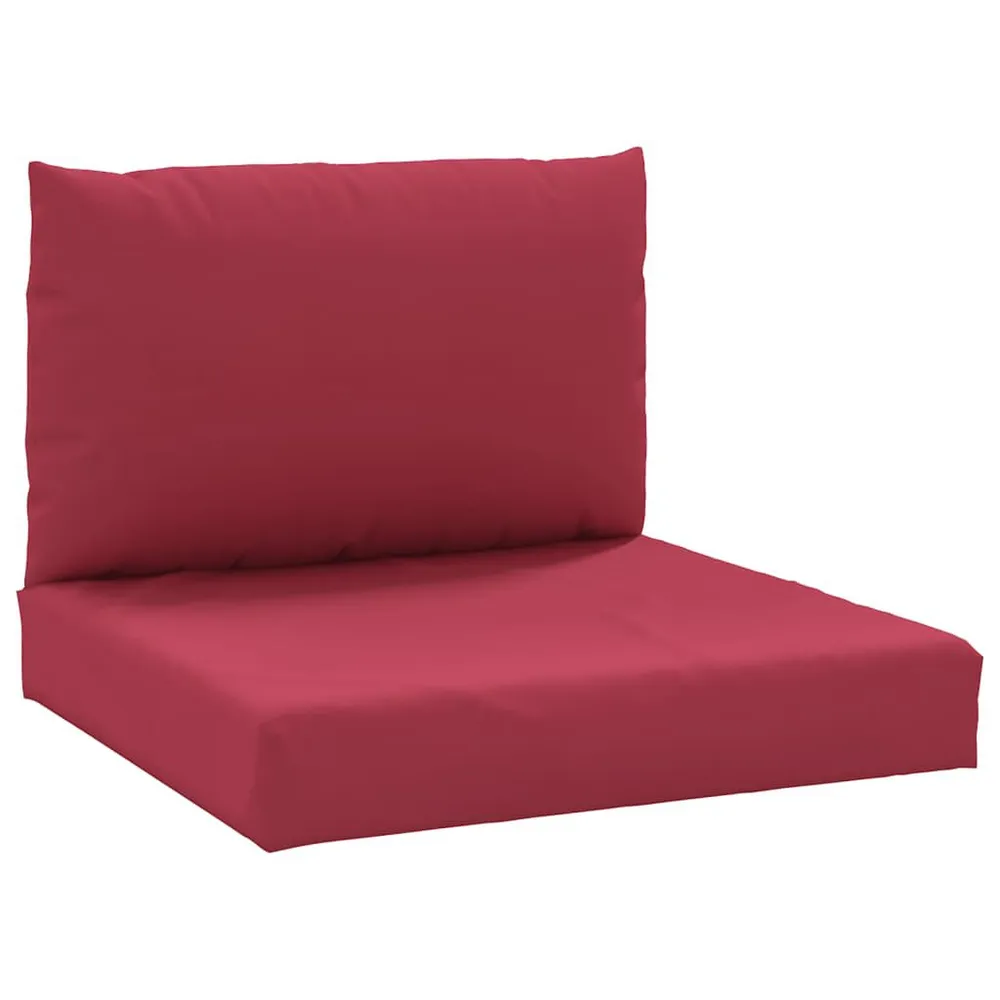 Almofadões para móveis paletes 2 pcs tecido oxford vermelho tinto vidaXL