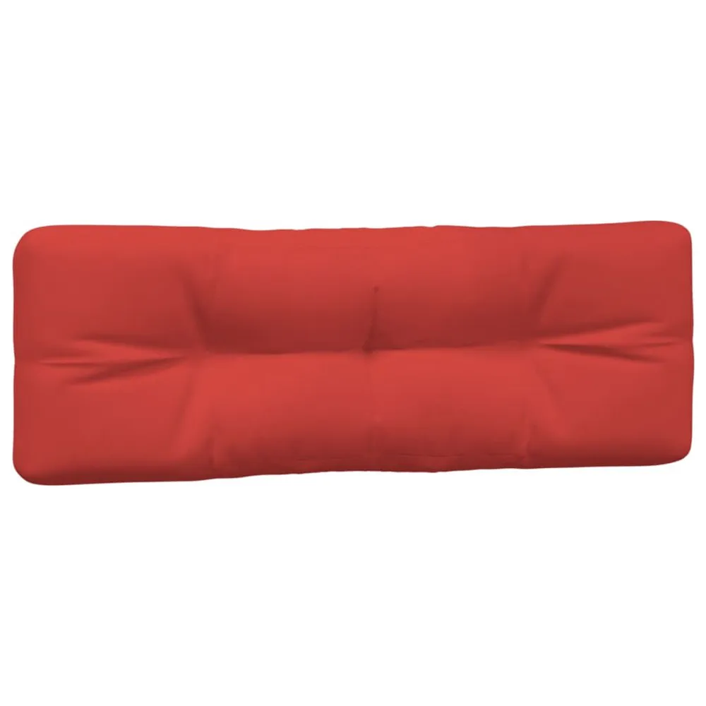 Almofadões para móveis de paletes 5 pcs tecido vermelho vidaXL