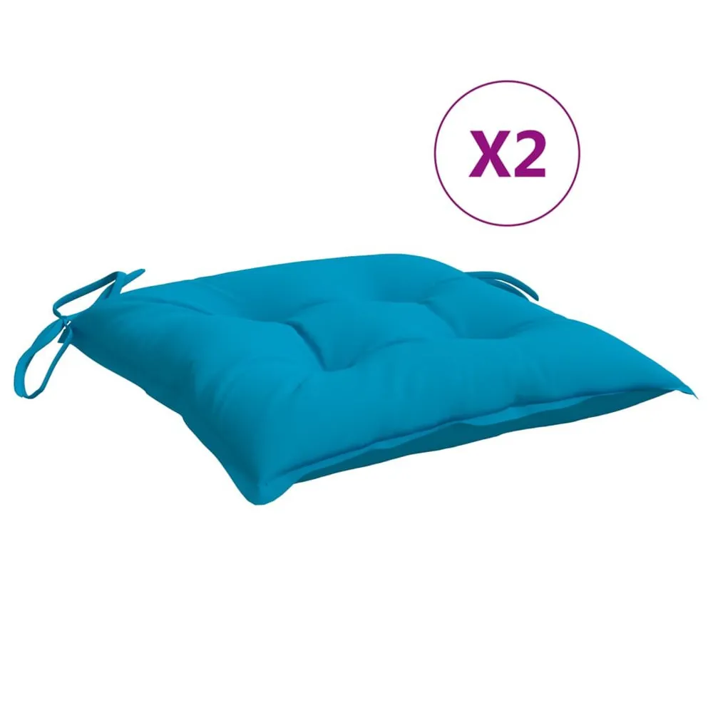 Almofadões para móveis de paletes 2 pcs tecido oxford azul-claro vidaXL
