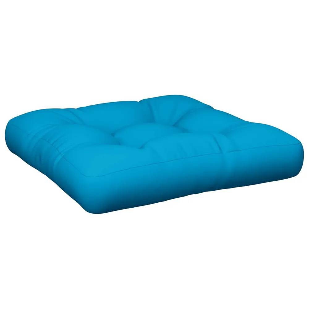 Almofadões para paletes 2 pcs tecido azul vidaXL