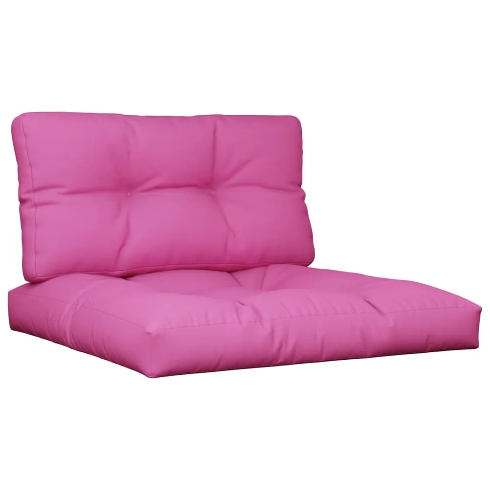 Almofadões para paletes 2 pcs tecido rosa vidaXL