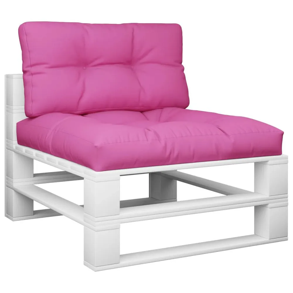 Almofadões para paletes 2 pcs tecido rosa vidaXL