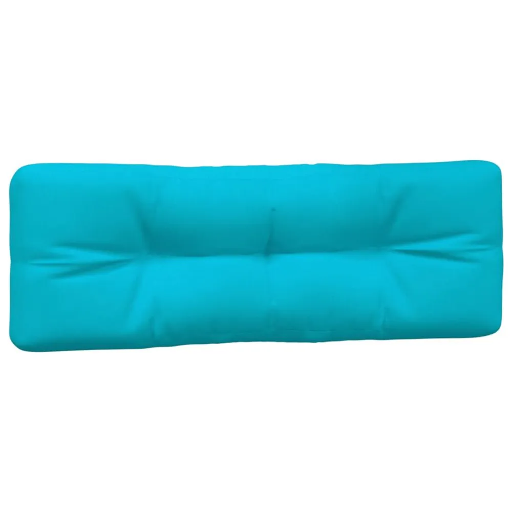 Almofadões para sofás de paletes 2 pcs tecido turquesa vidaXL