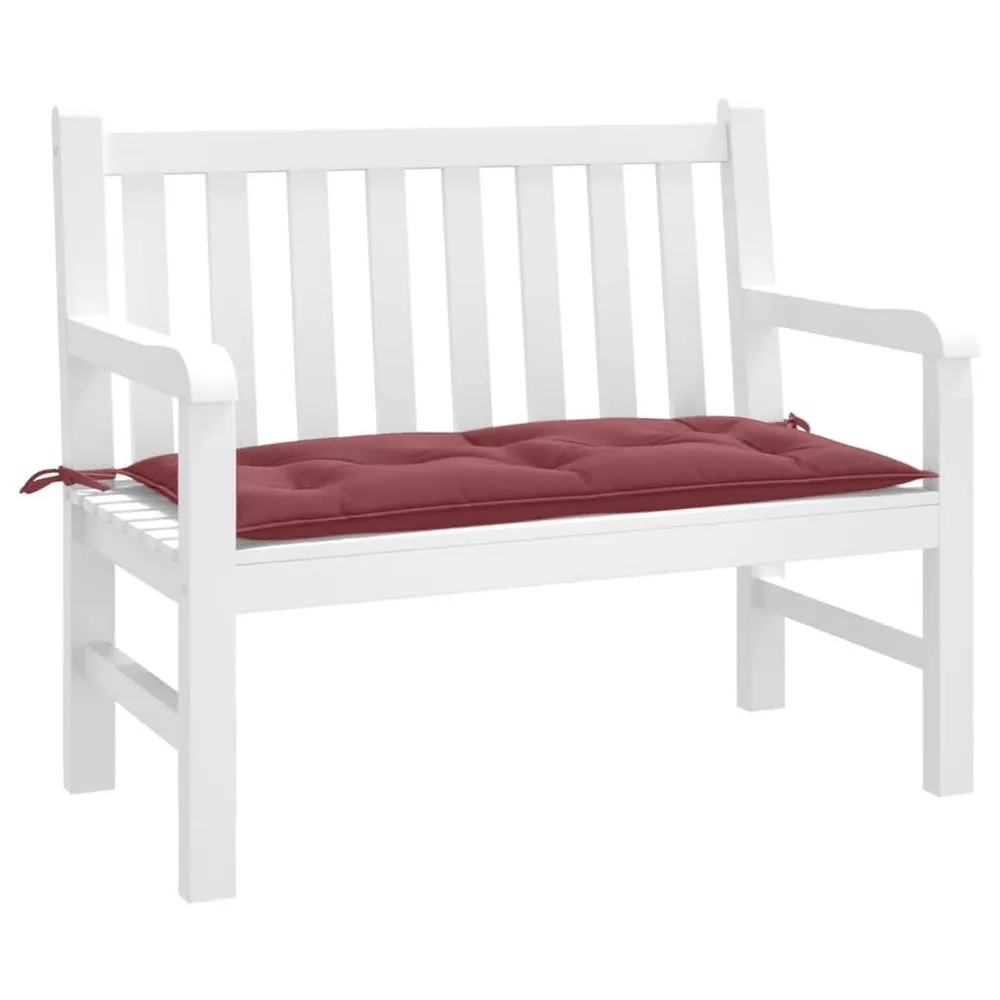 Almofadão banco jardim 100x50x7cm mesclado vermelho tinto vidaXL