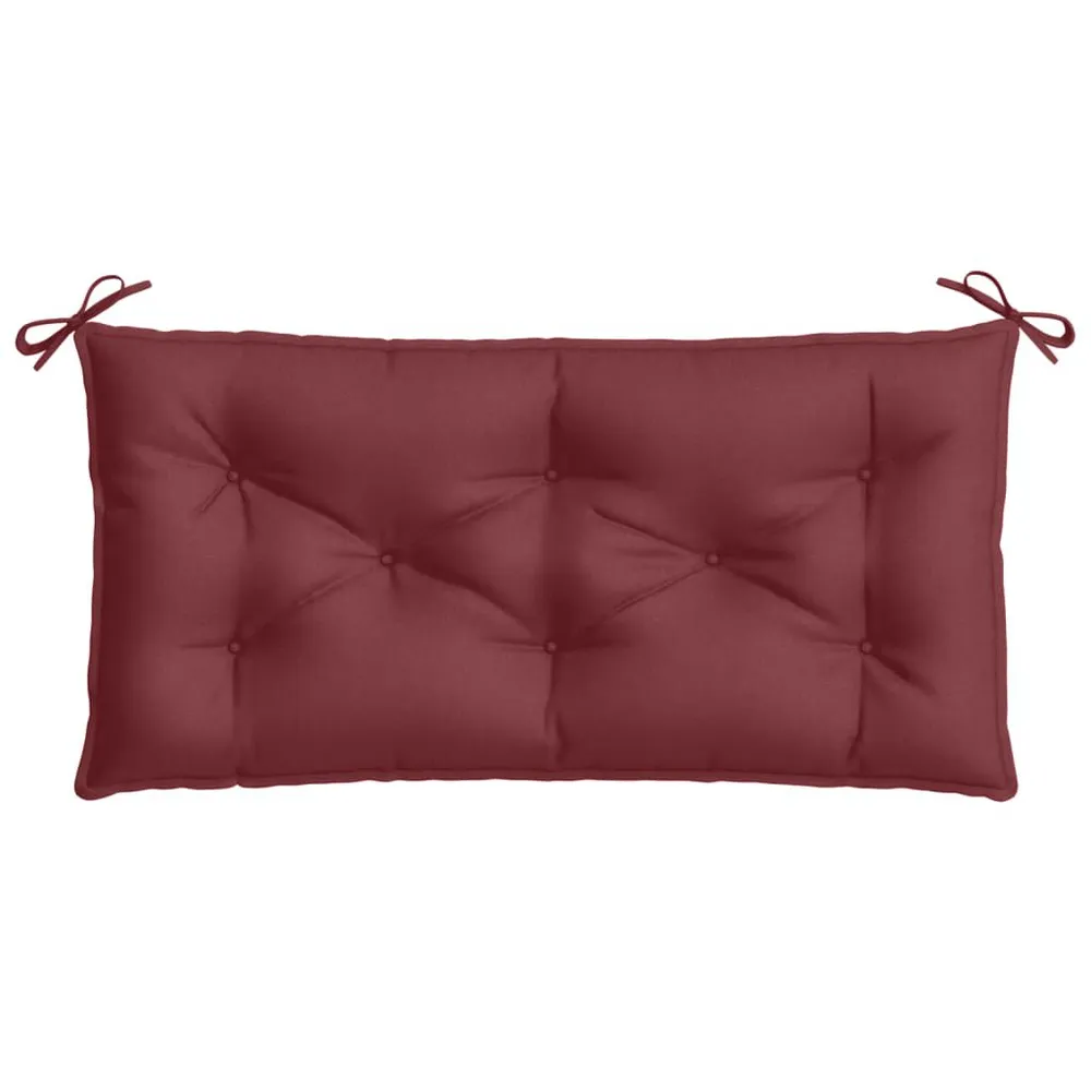 Almofadão banco jardim 100x50x7cm mesclado vermelho tinto vidaXL