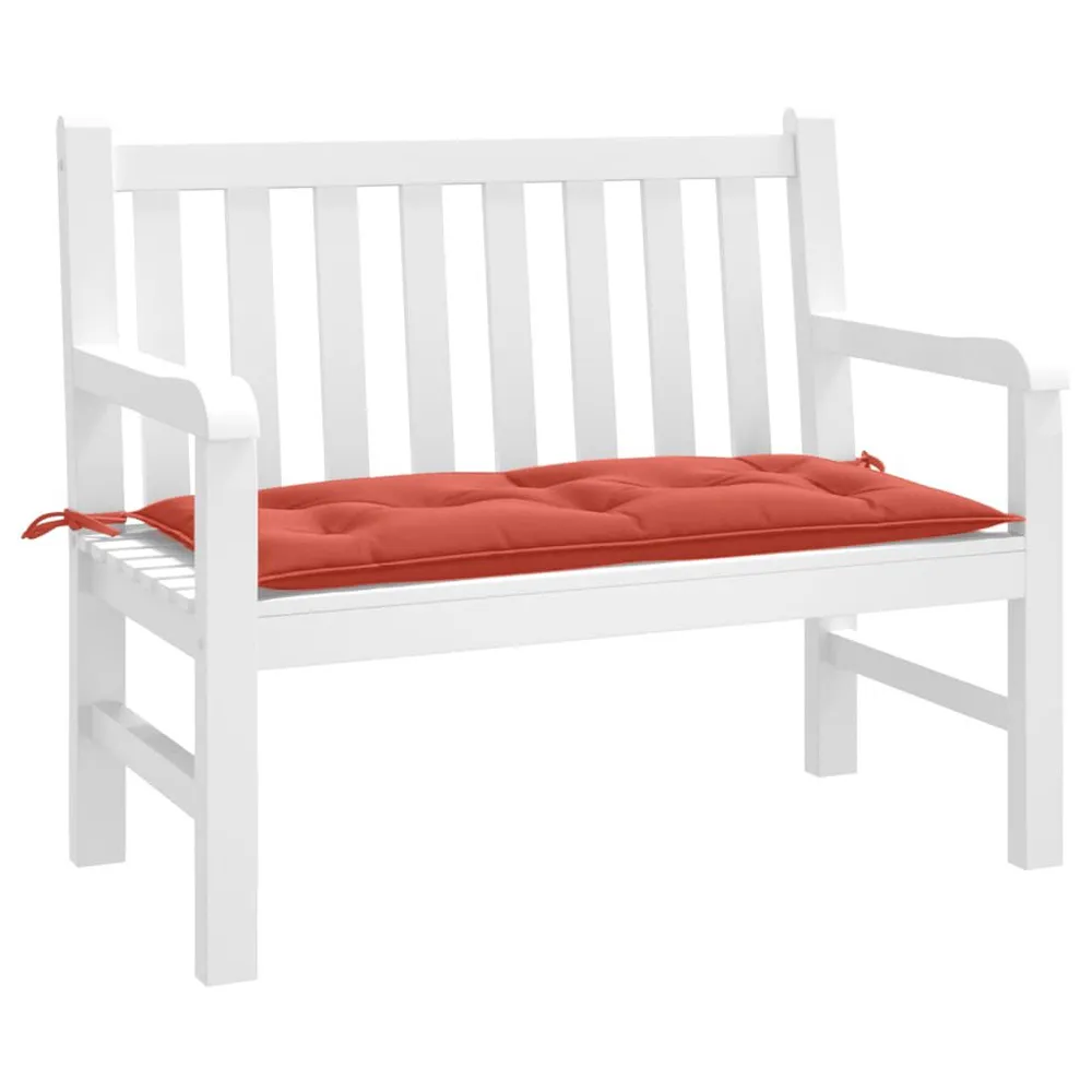 Almofadão banco jardim 100x50x7cm mesclado vermelho vidaXL