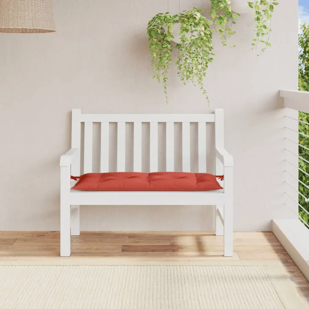 Almofadão banco jardim 100x50x7cm mesclado vermelho vidaXL