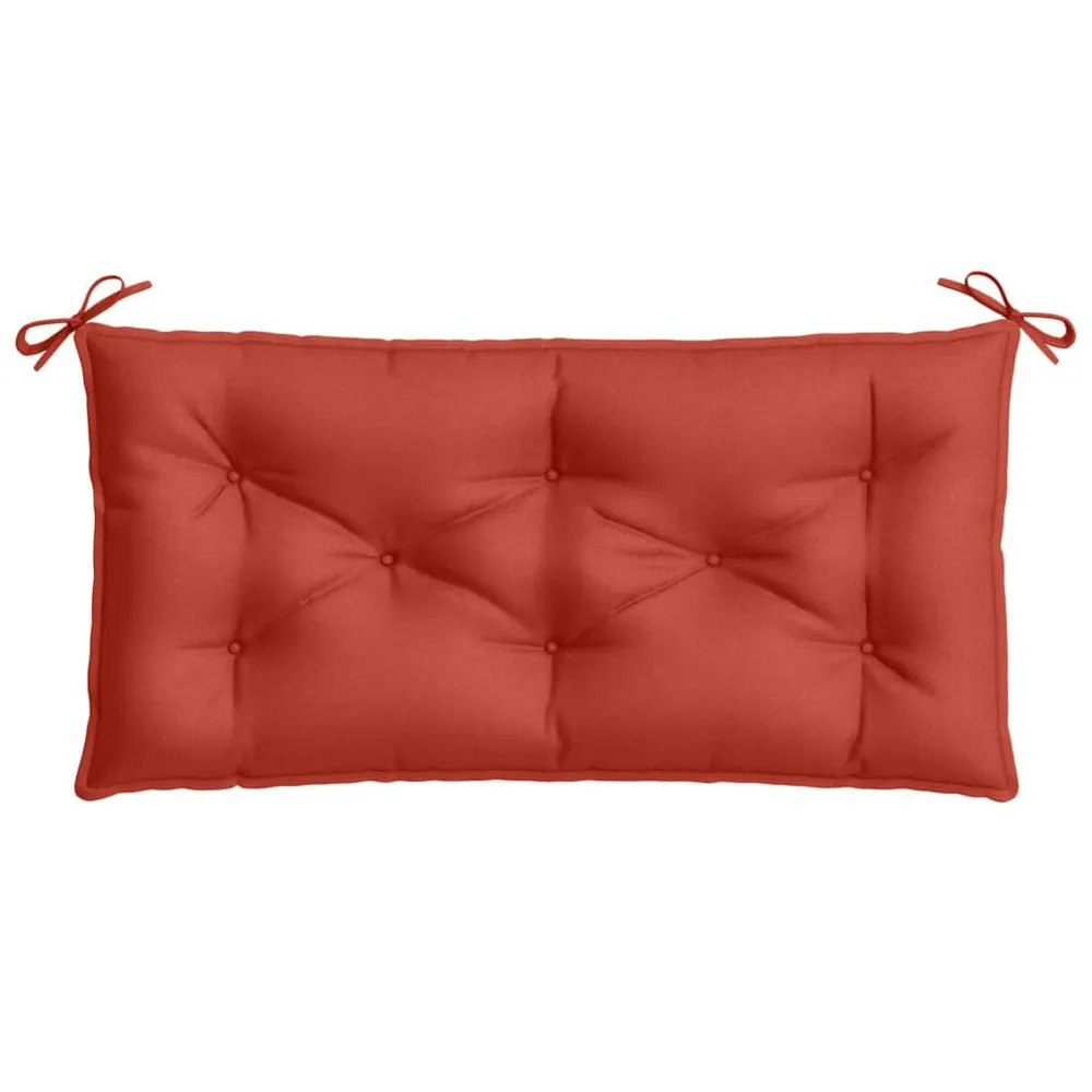 Almofadão banco jardim 100x50x7cm mesclado vermelho vidaXL