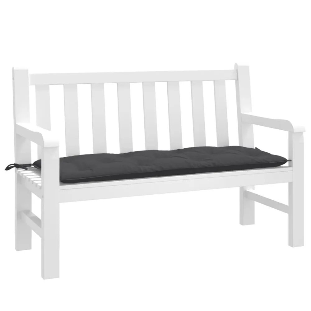 Almofadão banco jardim 120x50x7cm mesclado antracite vidaXL