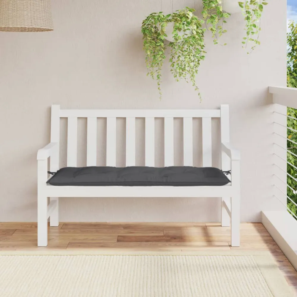 Almofadão banco jardim 120x50x7cm mesclado antracite vidaXL