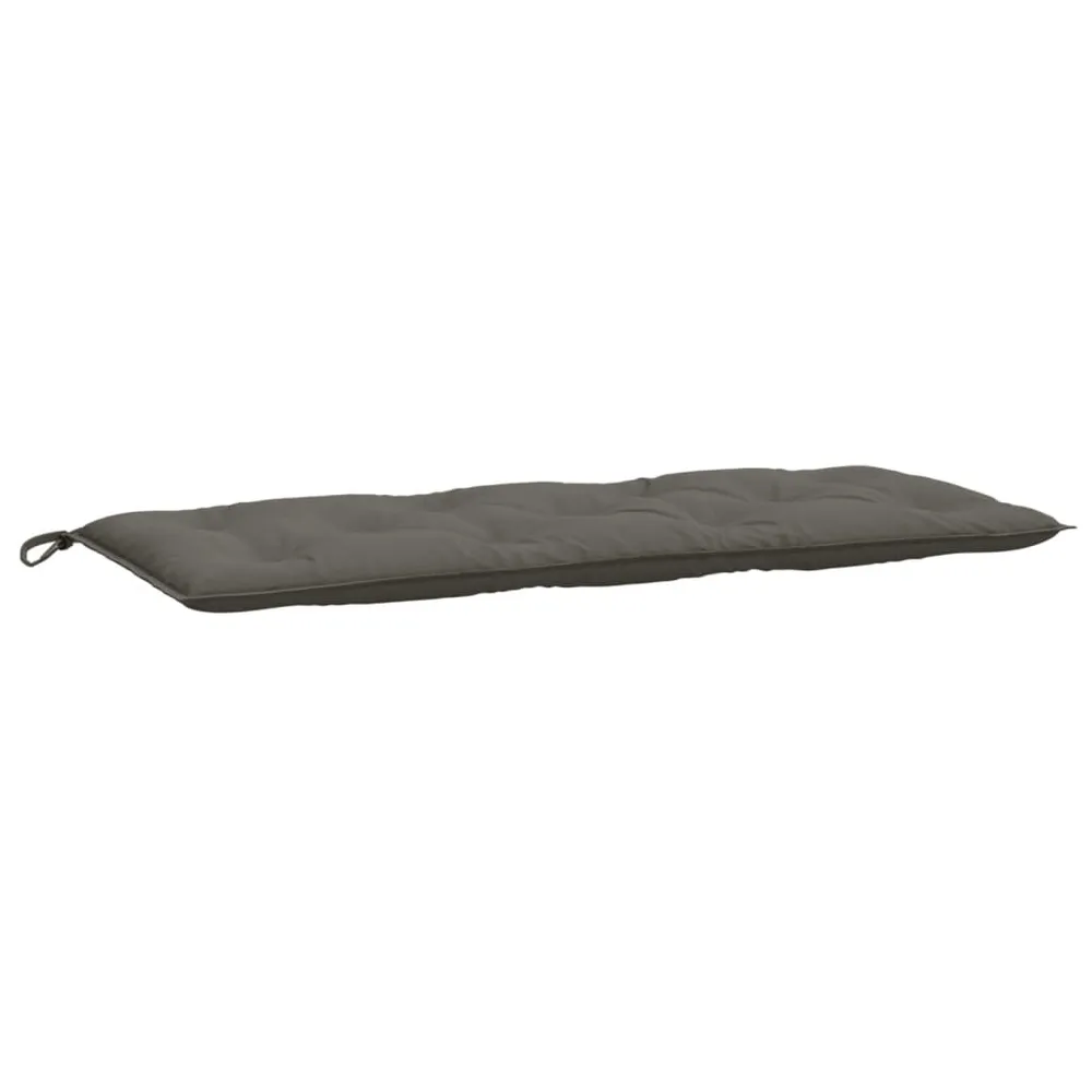 Almofadão banco jardim 120x50x7cm mesclado cinza-escuro vidaXL