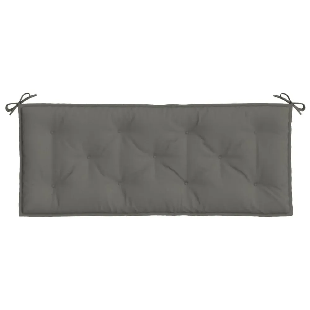 Almofadão banco jardim 120x50x7cm mesclado cinza-escuro vidaXL