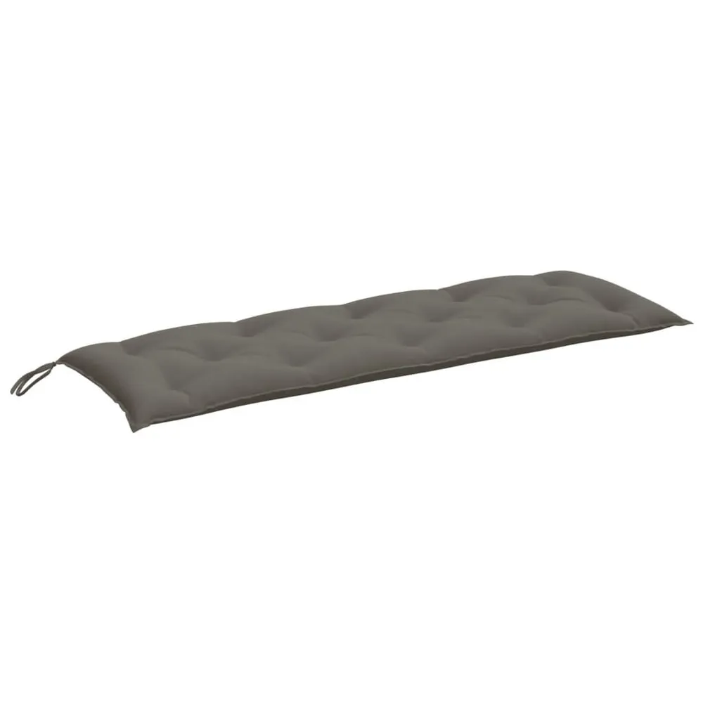 Almofadão banco jardim 120x50x7cm mesclado tecido cinza-escuro vidaXL