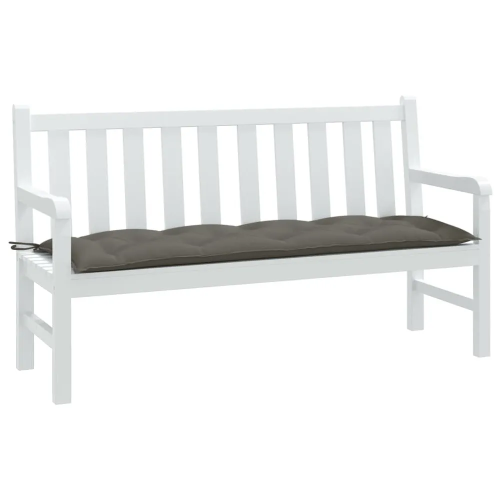 Almofadão banco jardim 120x50x7cm mesclado tecido cinza-escuro vidaXL
