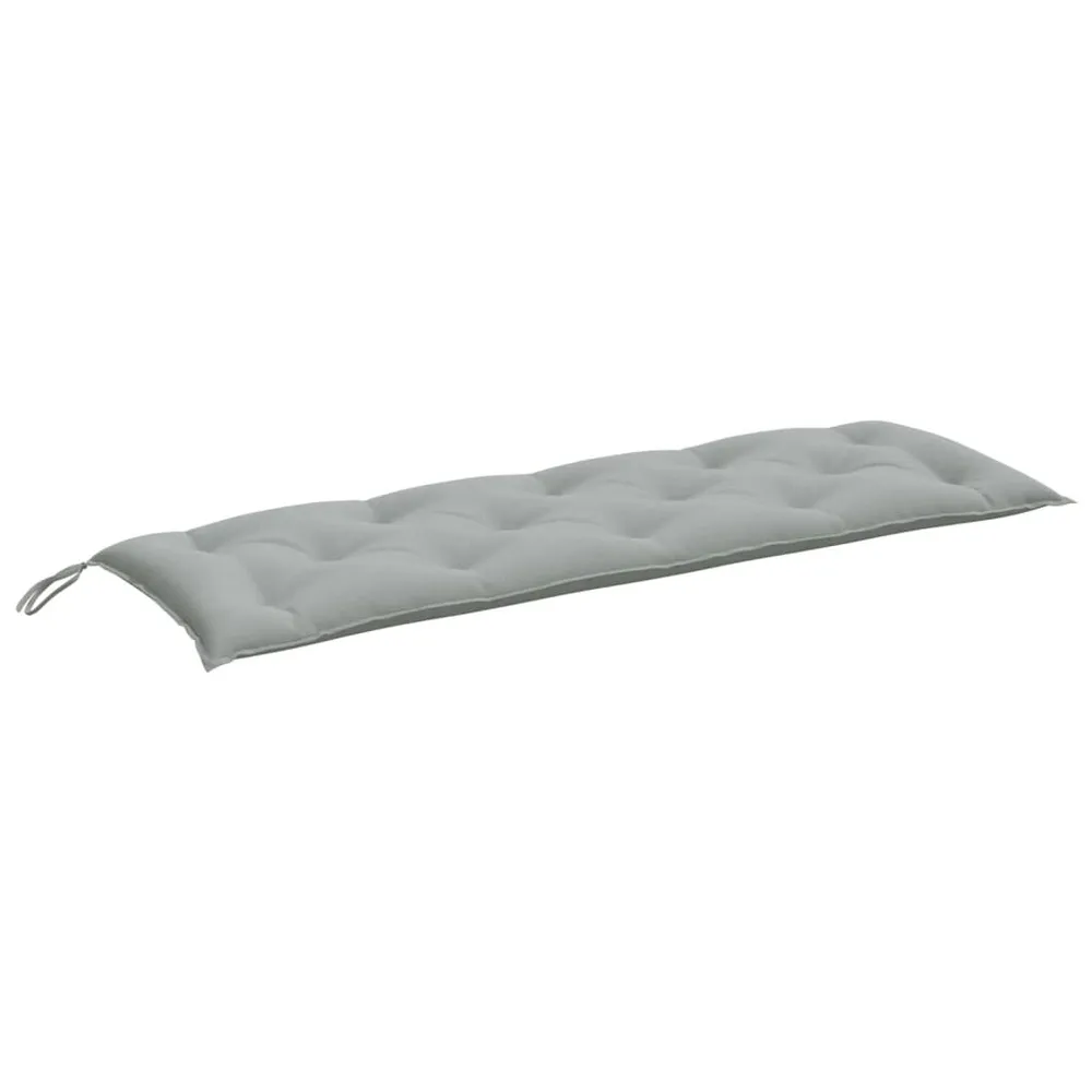 Almofadão banco jardim 120x50x7cm mesclado tecido cinza-claro vidaXL