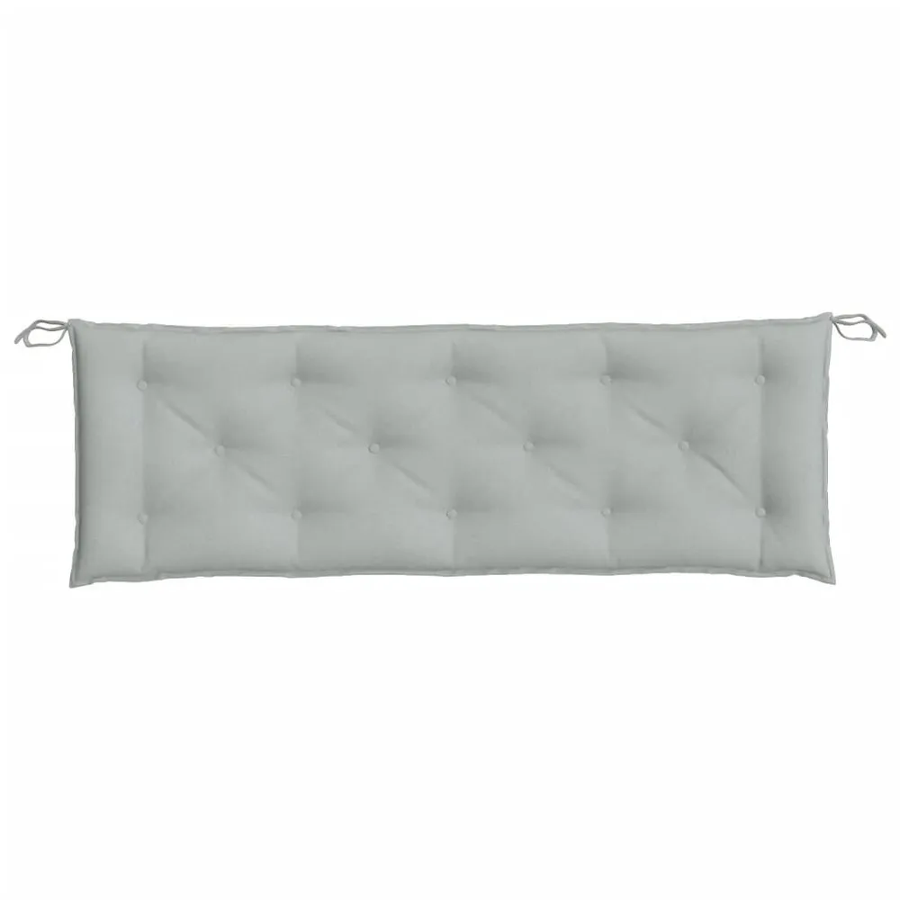 Almofadão banco jardim 120x50x7cm mesclado tecido cinza-claro vidaXL