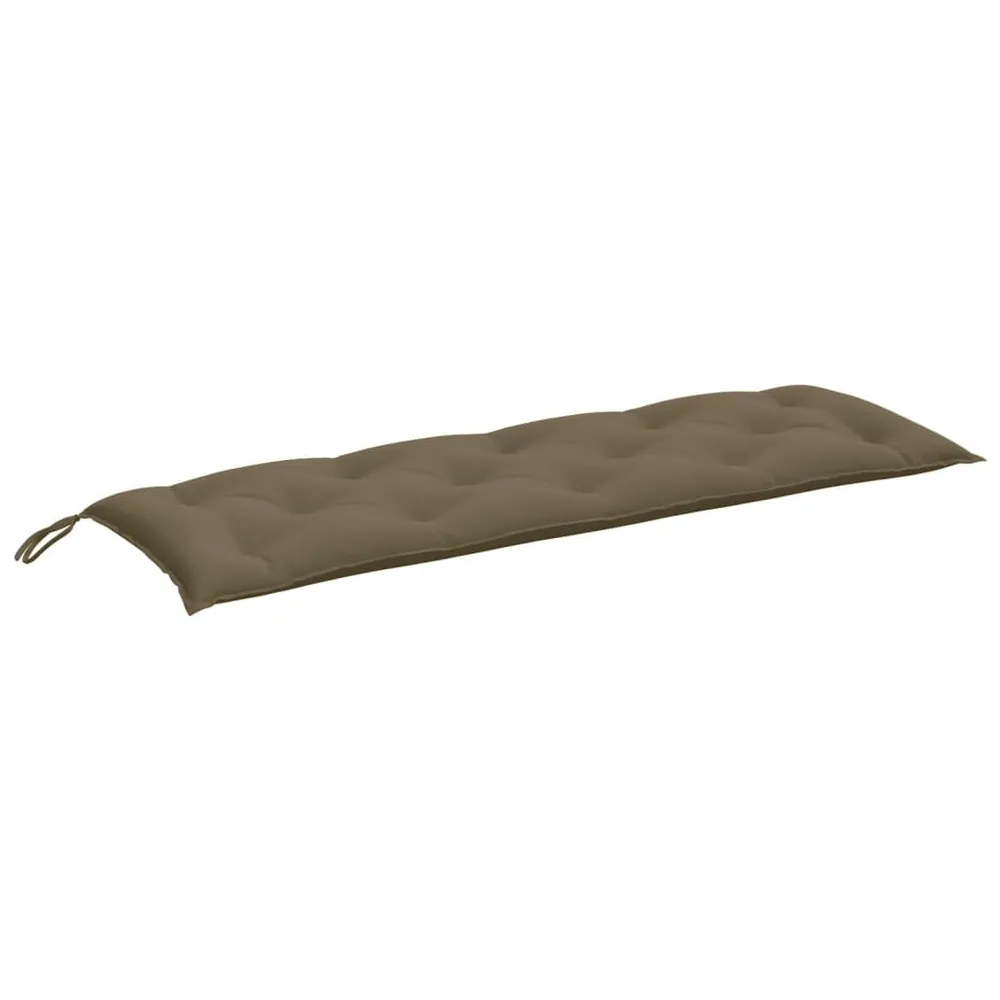 Almofadão banco jardim 150x50x7 cm mesclado tecido cinza-acas. vidaXL