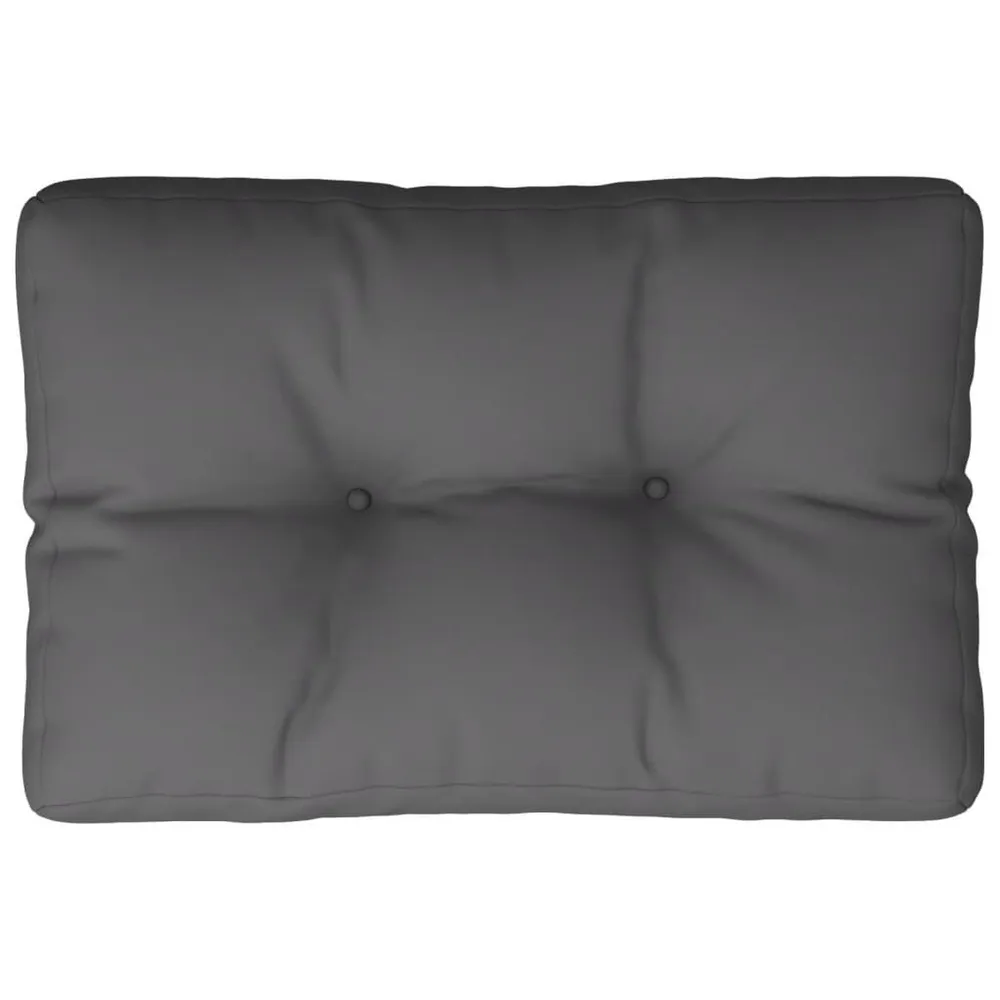 Almofadão paletes 60x40x12 cm tecido antracite vidaXL