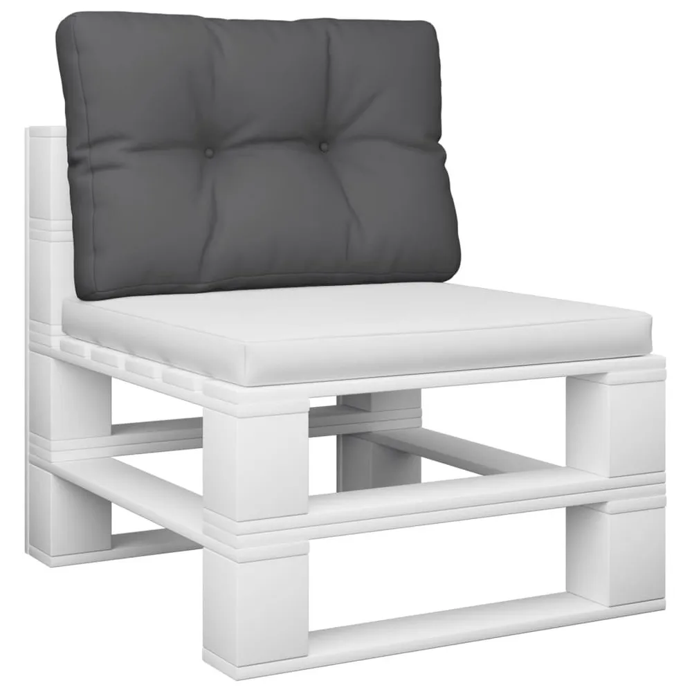 Almofadão paletes 60x40x12 cm tecido antracite vidaXL