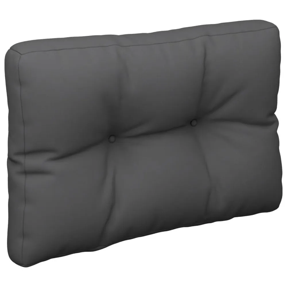 Almofadão paletes 60x40x12 cm tecido antracite vidaXL