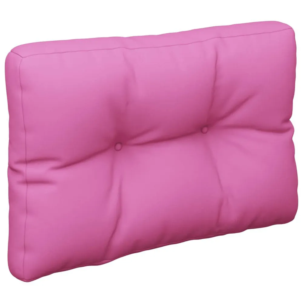 Almofadão paletes 60x40x12 cm tecido rosa vidaXL