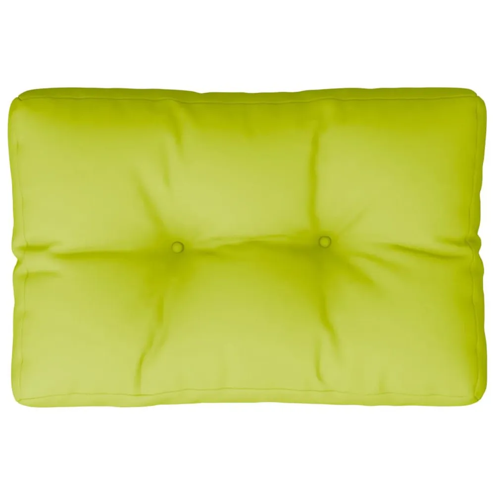 Almofadão paletes 60x40x12 cm tecido verde brilhante vidaXL