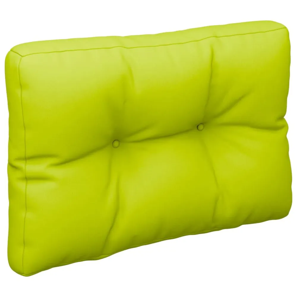 Almofadão paletes 60x40x12 cm tecido verde brilhante vidaXL