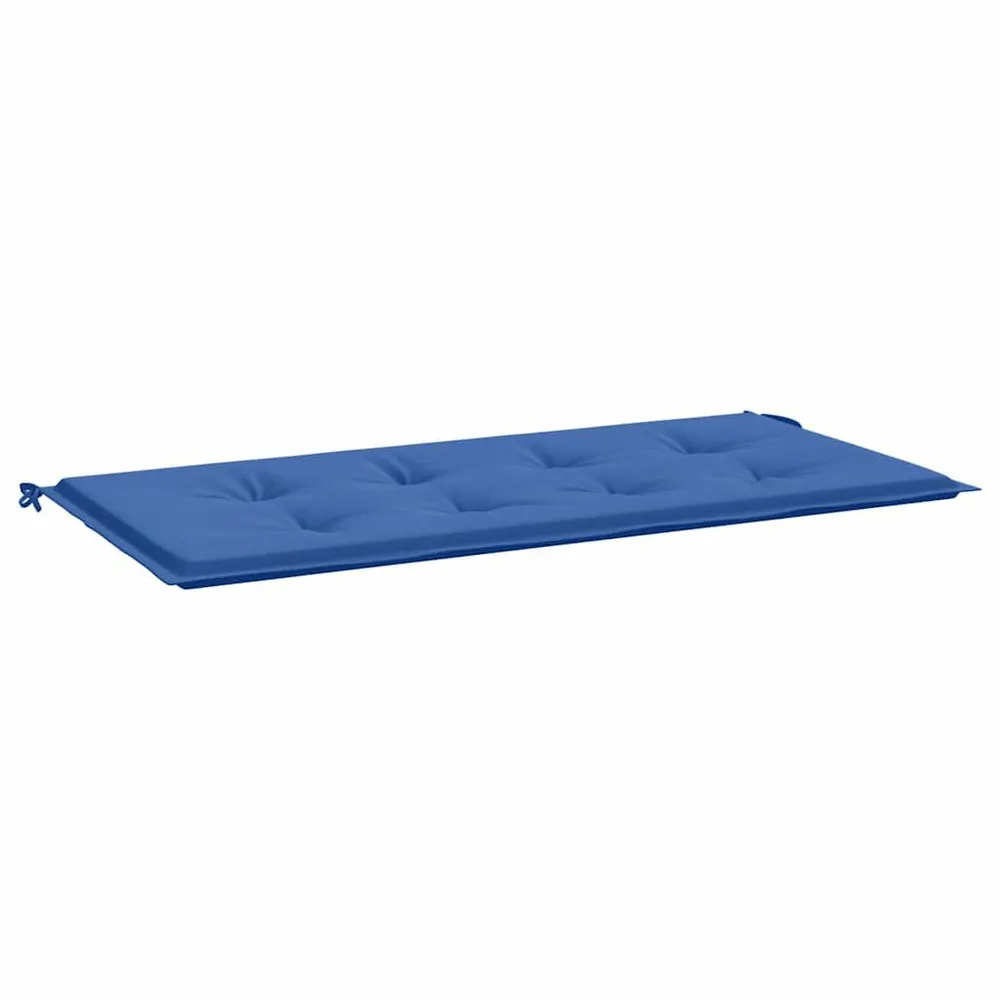 Almofadão para banco de jardim 120x50x3cm tecido oxford azul real vidaXL