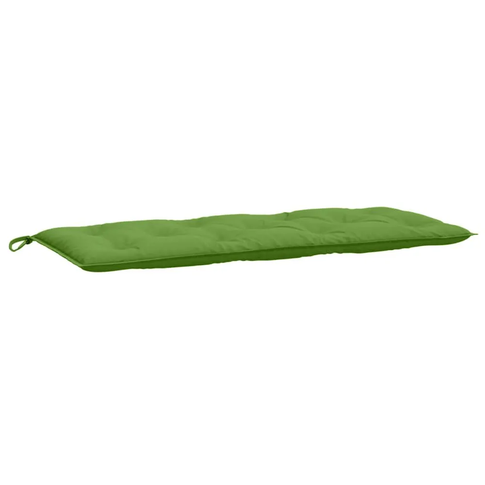 Almofadão para banco de jardim 120x50x7 cm mesclado tecido verde vidaXL
