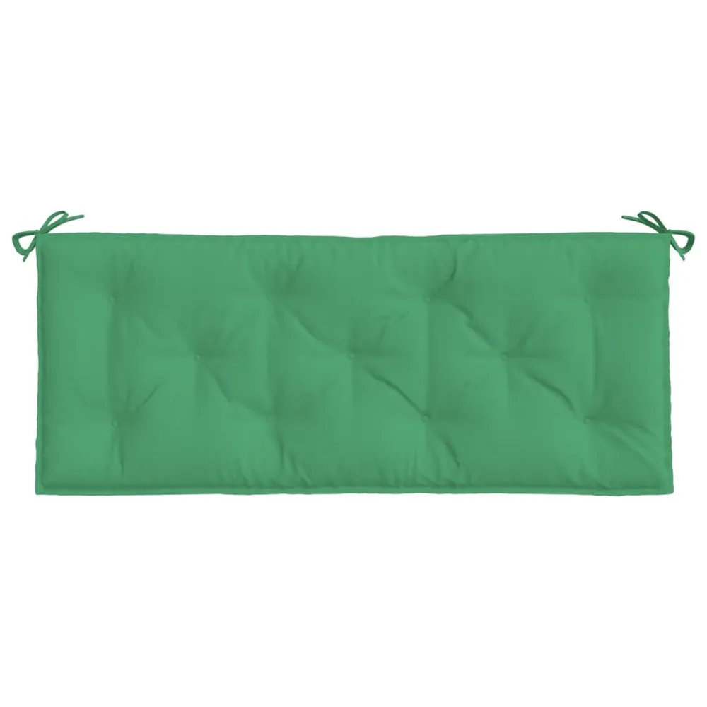 Almofadão para banco de jardim 120x50x7 cm tecido oxford verde vidaXL